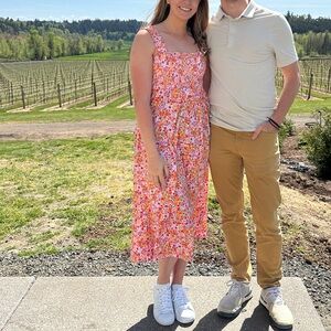 Old Navy Cotton Floral Midi Dress